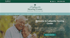 Desktop Screenshot of lafayettehearingcenter.com