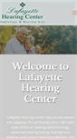 Mobile Screenshot of lafayettehearingcenter.com
